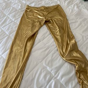 Gold leggings